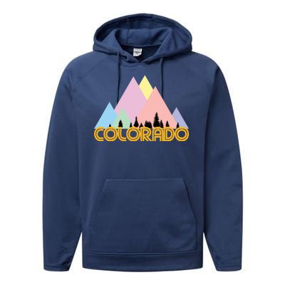 Colorado Mountains Logo Performance Fleece Hoodie