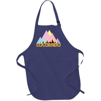 Colorado Mountains Logo Full-Length Apron With Pockets