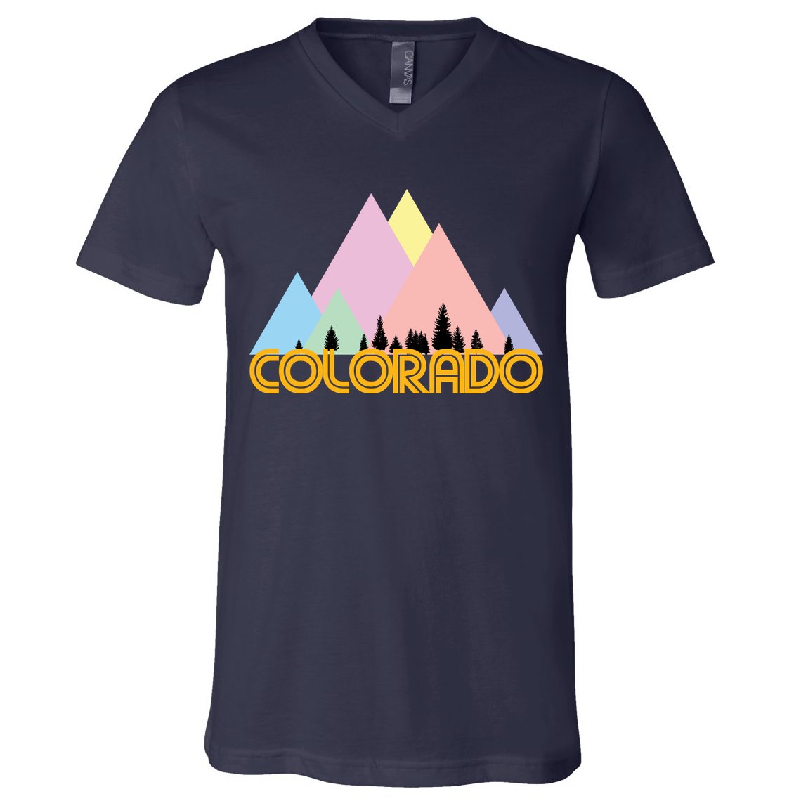 Colorado Mountains Logo V-Neck T-Shirt