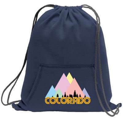 Colorado Mountains Logo Sweatshirt Cinch Pack Bag