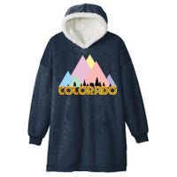 Colorado Mountains Logo Hooded Wearable Blanket