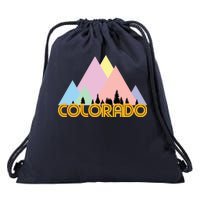 Colorado Mountains Logo Drawstring Bag