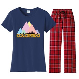 Colorado Mountains Logo Women's Flannel Pajama Set