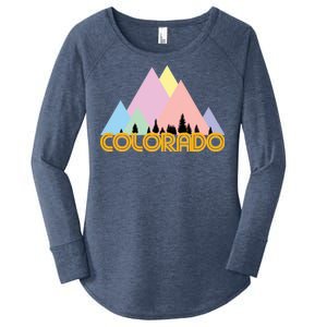 Colorado Mountains Logo Women's Perfect Tri Tunic Long Sleeve Shirt