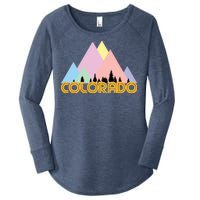 Colorado Mountains Logo Women's Perfect Tri Tunic Long Sleeve Shirt