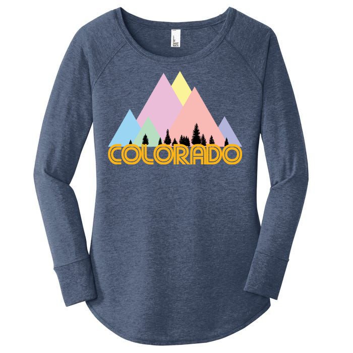 Colorado Mountains Logo Women's Perfect Tri Tunic Long Sleeve Shirt