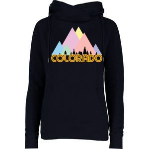 Colorado Mountains Logo Womens Funnel Neck Pullover Hood