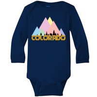 Colorado Mountains Logo Baby Long Sleeve Bodysuit