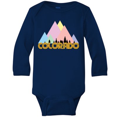 Colorado Mountains Logo Baby Long Sleeve Bodysuit