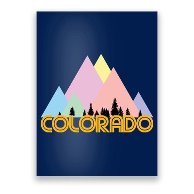 Colorado Mountains Logo Poster