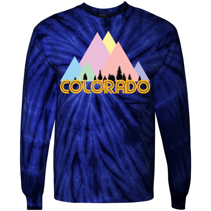 Colorado Mountains Logo Tie-Dye Long Sleeve Shirt