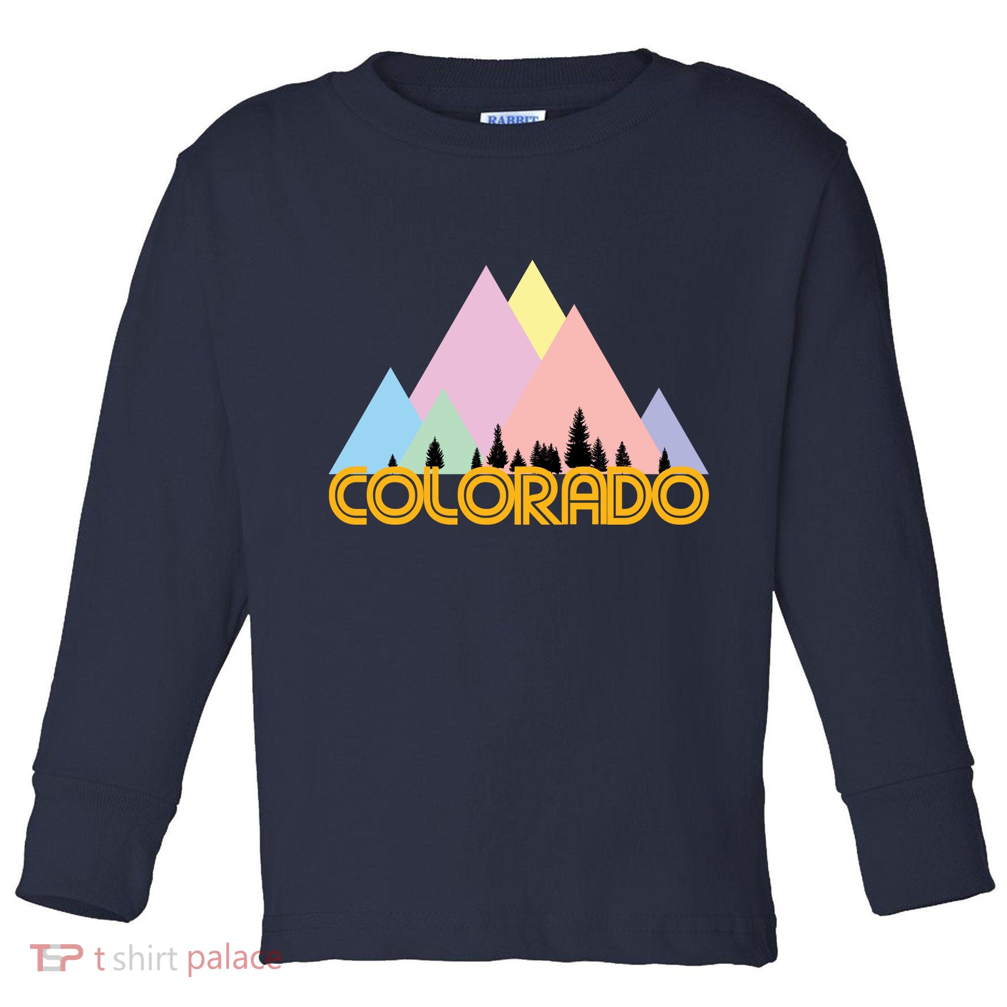 Colorado Mountains Logo Toddler Long Sleeve Shirt