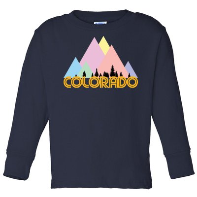 Colorado Mountains Logo Toddler Long Sleeve Shirt