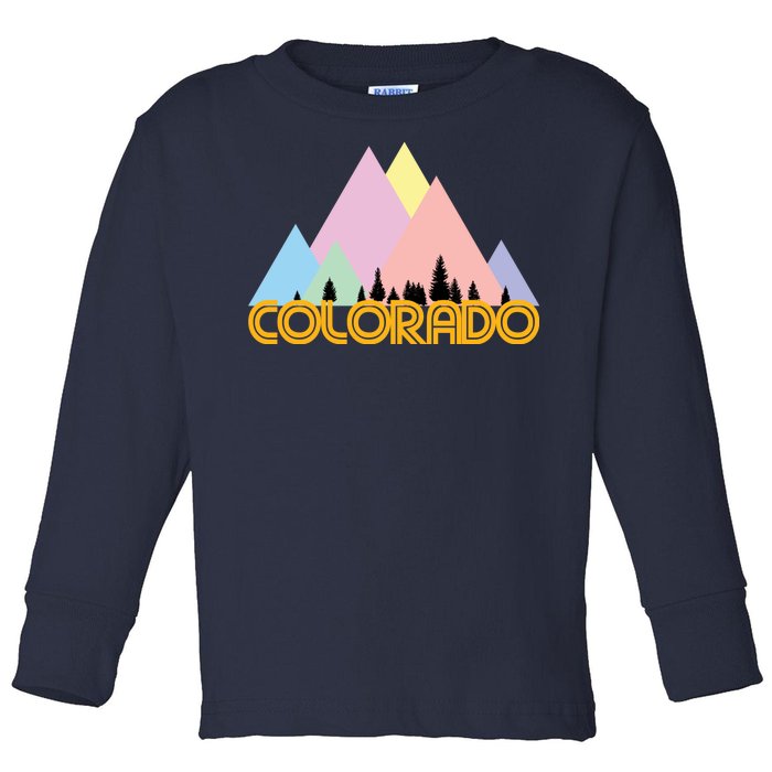 Colorado Mountains Logo Toddler Long Sleeve Shirt