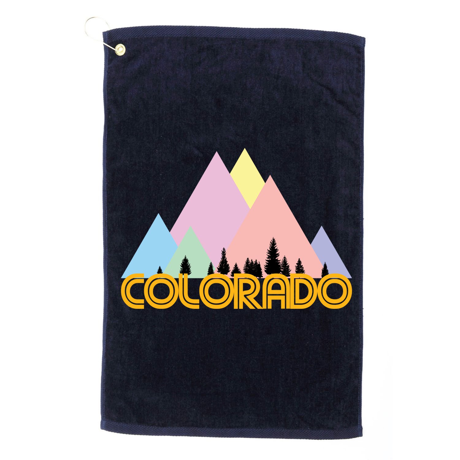 Colorado Mountains Logo Golf Towel