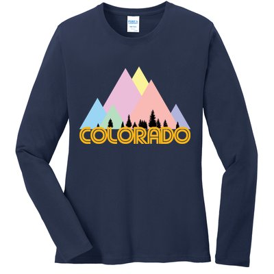 Colorado Mountains Logo Ladies Long Sleeve Shirt