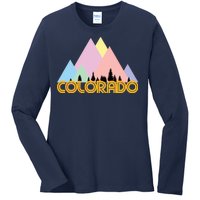 Colorado Mountains Logo Ladies Long Sleeve Shirt