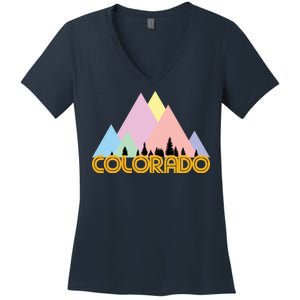 Colorado Mountains Logo Women's V-Neck T-Shirt