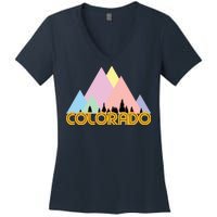 Colorado Mountains Logo Women's V-Neck T-Shirt