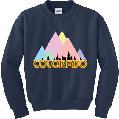 Colorado Mountains Logo Kids Sweatshirt