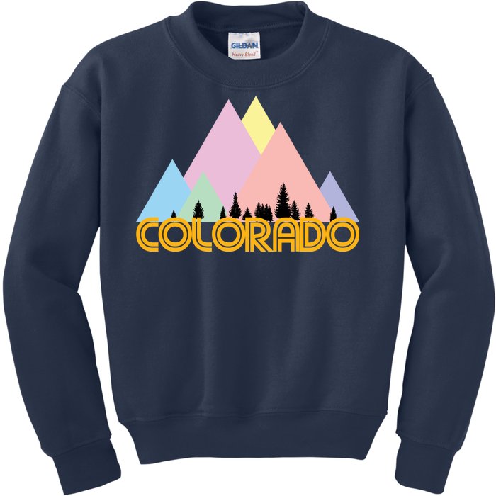 Colorado Mountains Logo Kids Sweatshirt