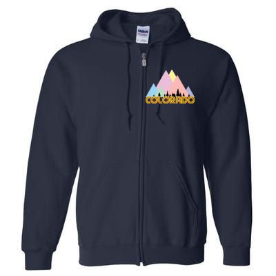 Colorado Mountains Logo Full Zip Hoodie