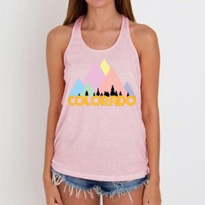 Colorado Mountains Logo Women's Knotted Racerback Tank