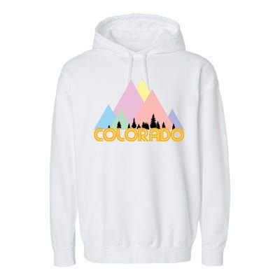 Colorado Mountains Logo Garment-Dyed Fleece Hoodie