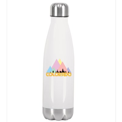 Colorado Mountains Logo Stainless Steel Insulated Water Bottle