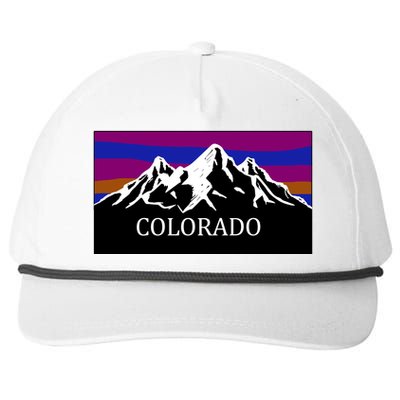 Colorado Mountains Outdoor Flag MCMA Snapback Five-Panel Rope Hat