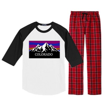 Colorado Mountains Outdoor Flag MCMA Raglan Sleeve Pajama Set