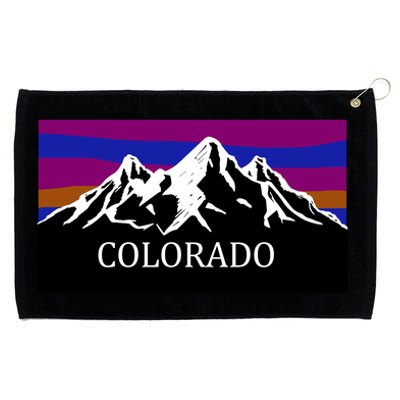 Colorado Mountains Outdoor Flag MCMA Grommeted Golf Towel