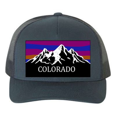 Colorado Mountains Outdoor Flag MCMA Yupoong Adult 5-Panel Trucker Hat