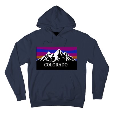 Colorado Mountains Outdoor Flag MCMA Hoodie