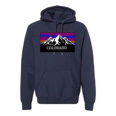 Colorado Mountains Outdoor Flag MCMA Premium Hoodie