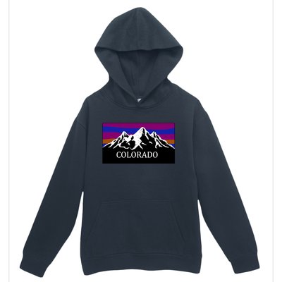 Colorado Mountains Outdoor Flag MCMA Urban Pullover Hoodie