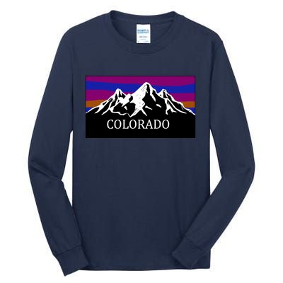 Colorado Mountains Outdoor Flag MCMA Tall Long Sleeve T-Shirt