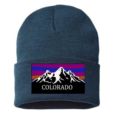 Colorado Mountains Outdoor Flag MCMA Sustainable Knit Beanie