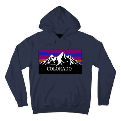 Colorado Mountains Outdoor Flag MCMA Tall Hoodie