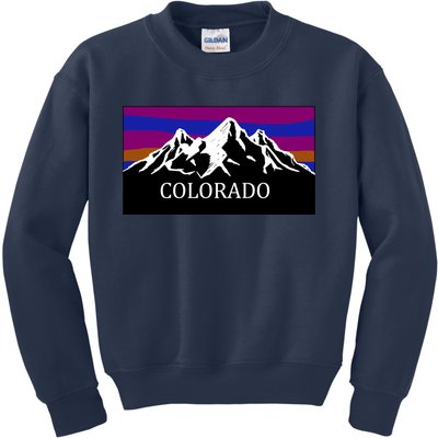 Colorado Mountains Outdoor Flag MCMA Kids Sweatshirt