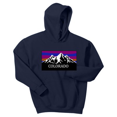 Colorado Mountains Outdoor Flag MCMA Kids Hoodie