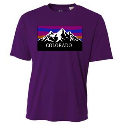 Colorado Mountains Outdoor Flag MCMA Cooling Performance Crew T-Shirt