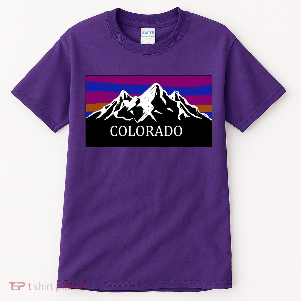 Colorado Mountains Outdoor Flag MCMA Tall T-Shirt