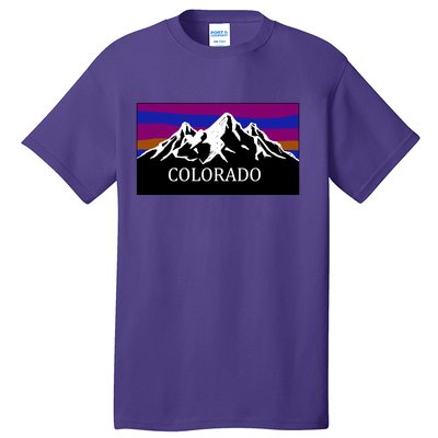 Colorado Mountains Outdoor Flag MCMA Tall T-Shirt