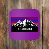 Colorado Mountains Outdoor Flag MCMA Coaster