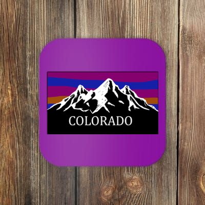 Colorado Mountains Outdoor Flag MCMA Coaster