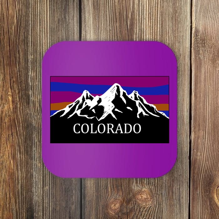 Colorado Mountains Outdoor Flag MCMA Coaster