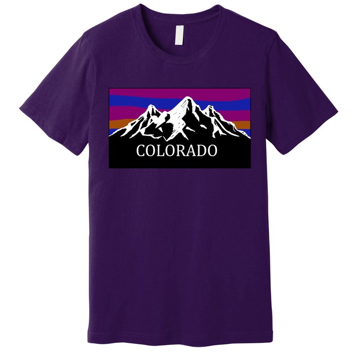 Colorado Mountains Outdoor Flag MCMA Premium T-Shirt