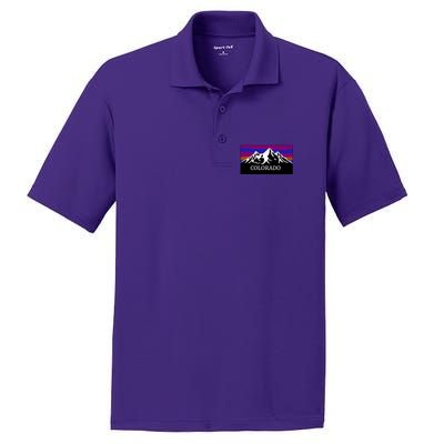 Colorado Mountains Outdoor Flag MCMA PosiCharge RacerMesh Polo