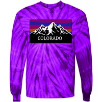 Colorado Mountains Outdoor Flag MCMA Tie-Dye Long Sleeve Shirt